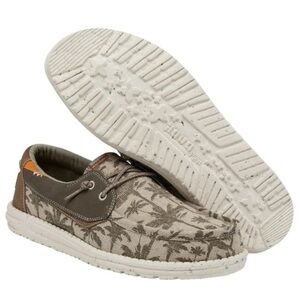 Hey Dude Mens WELSH NATURAL SAGE PALM CASUAL SLIP ON SHOE | NEW/NWT!!🌴